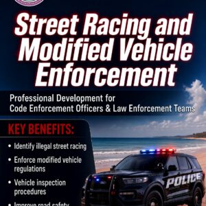 Street racing and modified vehicle enforcement.