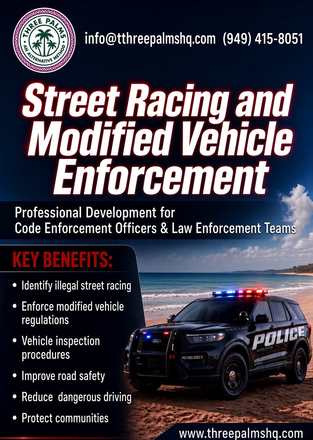 Street racing and modified vehicle enforcement.